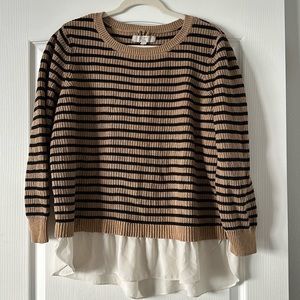 Striped Layered Sweater